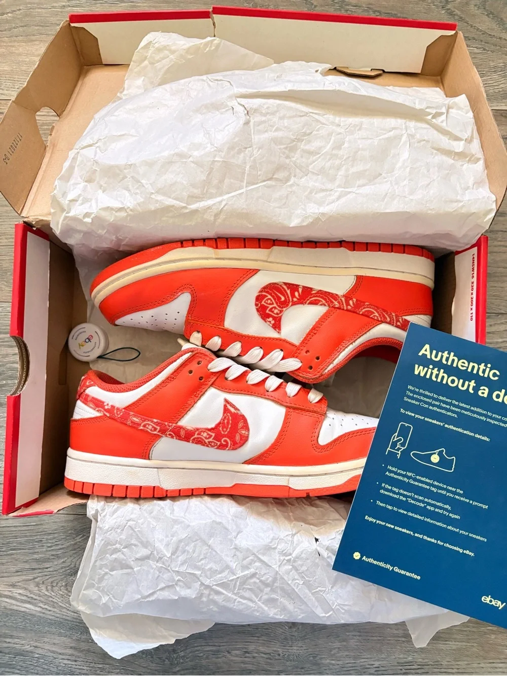 Nike Dunk Low Orange Paisley